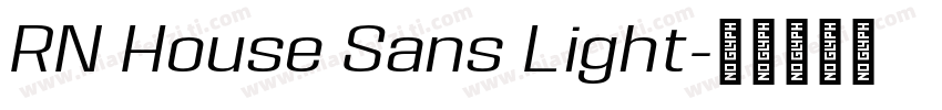 RN House Sans Light字体转换
